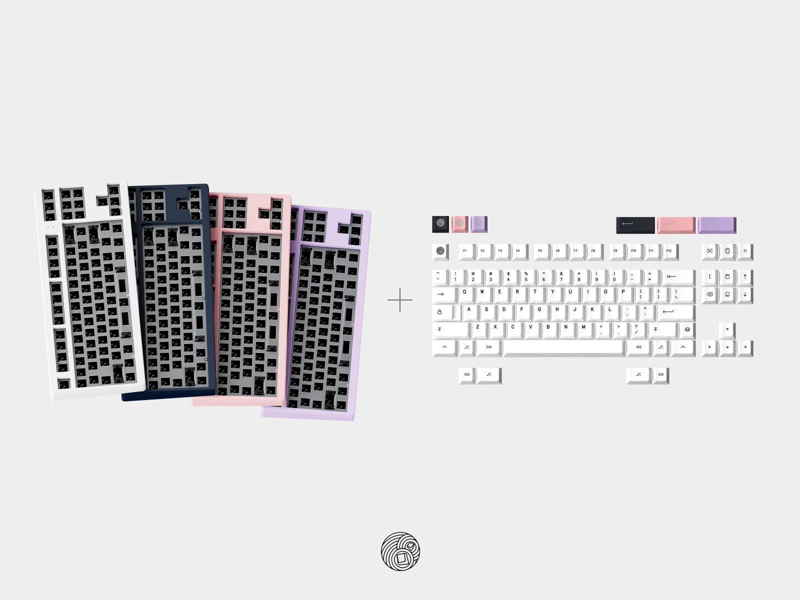 Monokei Kei R2 Blush Pink 自作キーボード Monokei Kei R2 with Lubed ALLCAPS Proto Linear Switches